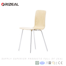 Réplique de contreplaqué à manger chaise utilisé bois et métal, café dinant la chaise (OZ-1055)